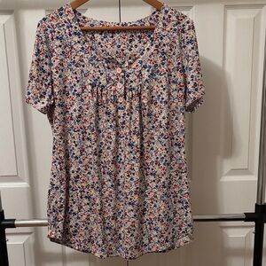 Floral Print Women's Top